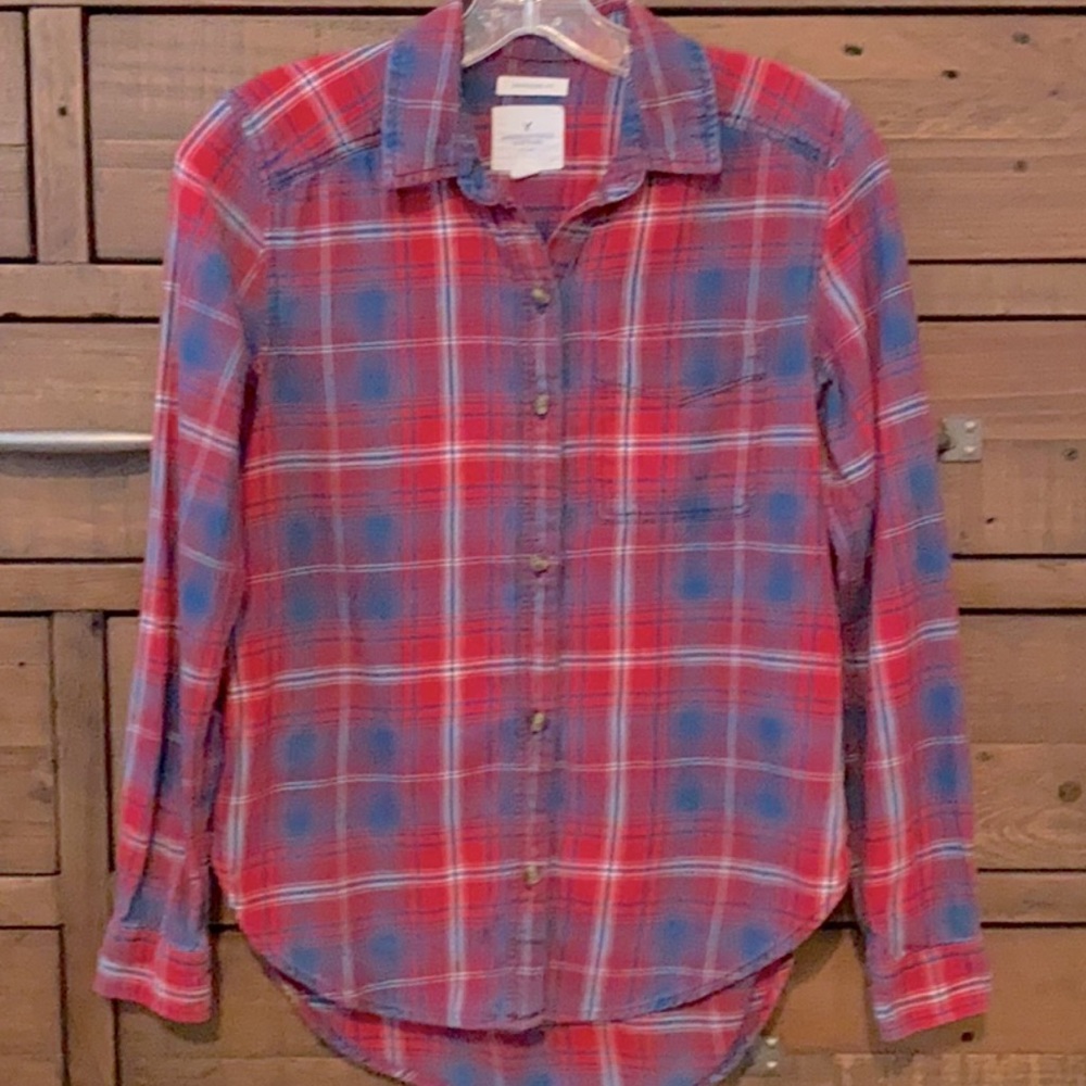 American Eagle Flannel Button Down
